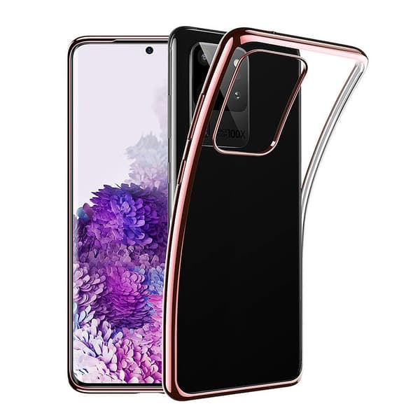 Samsung Galaxy S20 Ultra - Stilsäkert Floveme Silikonskal Roséguld