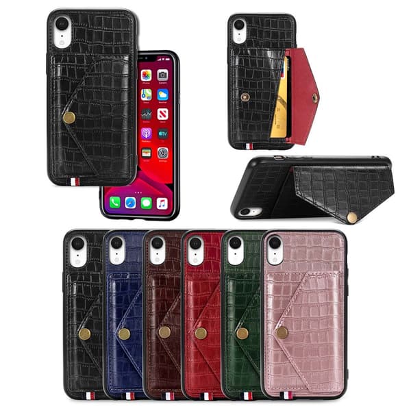 iPhone XR - Praktiskt Smart Skal med Korthållare