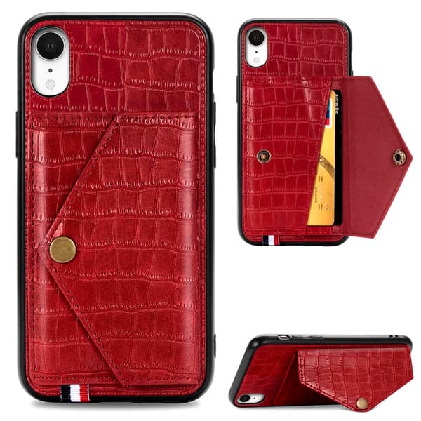 iPhone XR - Elegant Skal med Korthållare