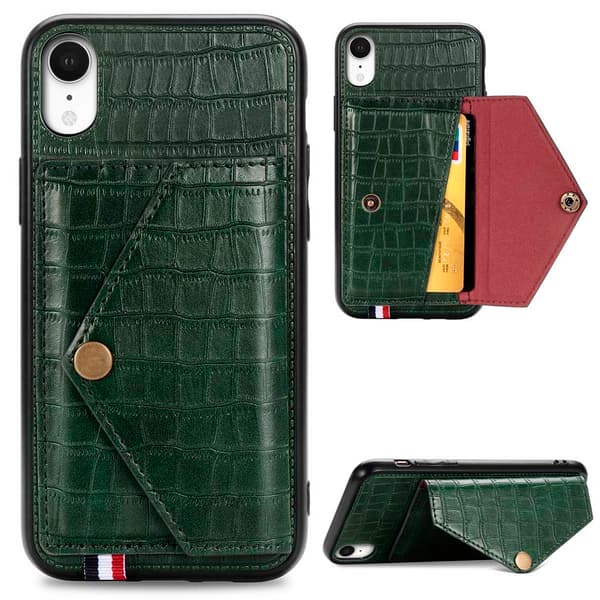 iPhone XR - Elegant Skal med Korthållare