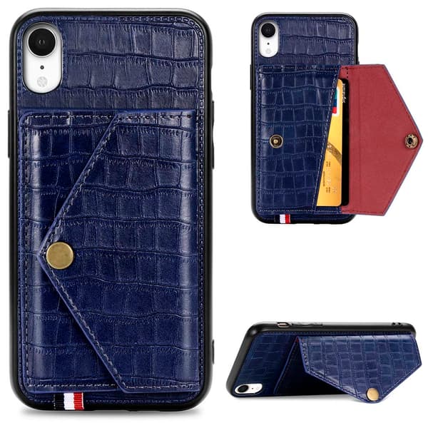 iPhone XR - Elegant Skal med Korthållare