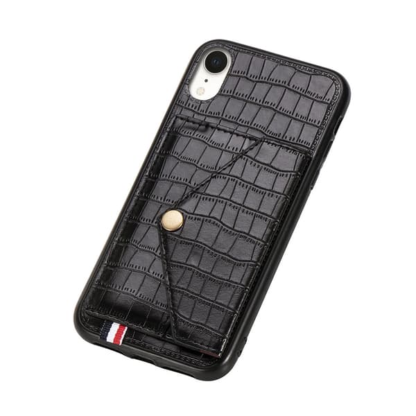 iPhone XR - Elegant Skal med Korthållare