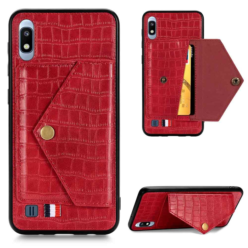 Elegant Skal med Kortfack - Samsung Galaxy A10