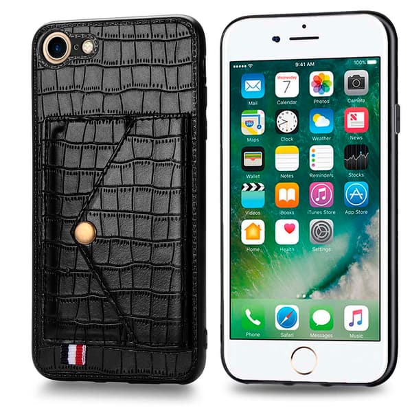 Smidigt Stilsäkert Skal med Korthållare - iPhone 8