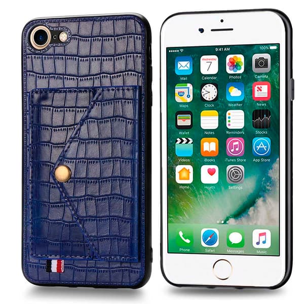 Smidigt Stilsäkert Skal med Korthållare - iPhone 8