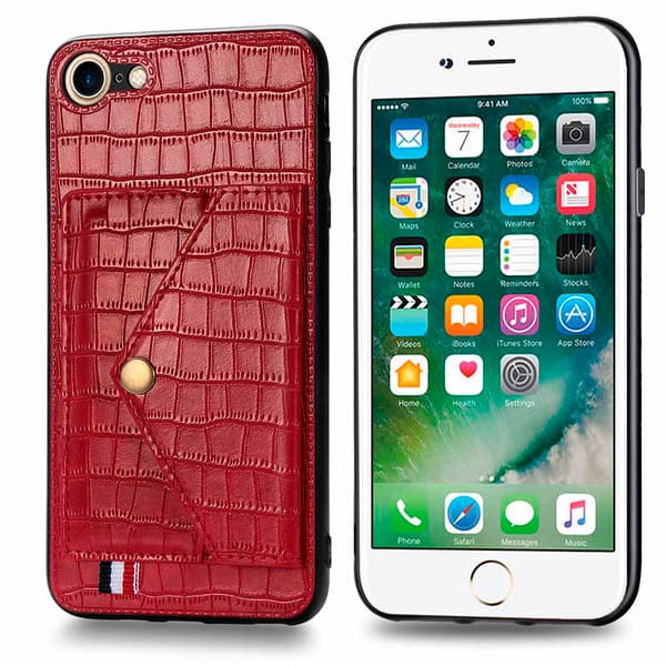 Smidigt Stilsäkert Skal med Korthållare - iPhone 8