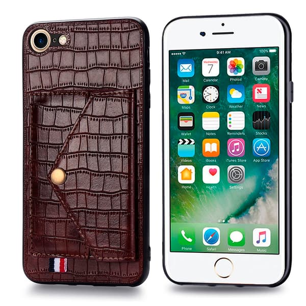 Smidigt Stilsäkert Skal med Korthållare - iPhone 8