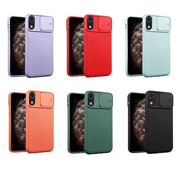 iPhone XR - Genomtänkt Stilrent Skal KAMERA SKYDD