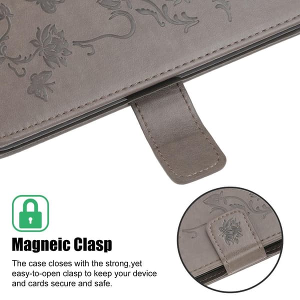 Butterfly Plånboksfodral till Huawei P40 - Grå