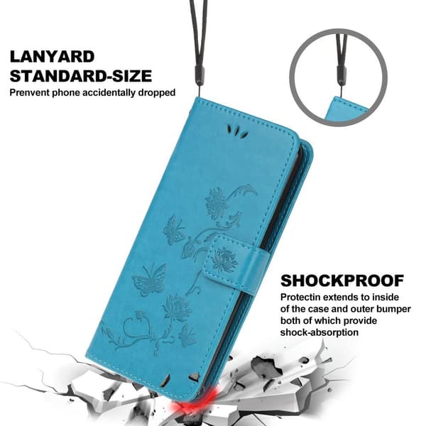 Butterfly Plånboksfodral till Huawei P40 Pro - Blå