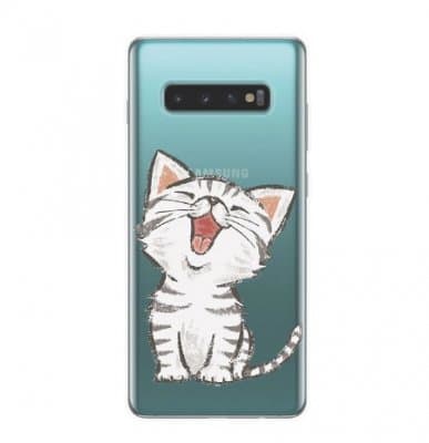 Samsung Galaxy S10 Skal - Happy Cat