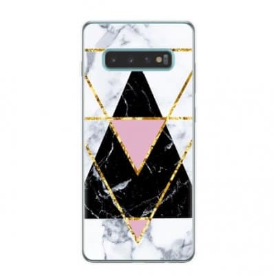 Samsung Galaxy S10 Skal - Marble Triangles