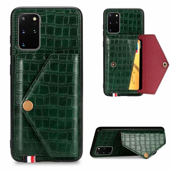 Samsung Galaxy S20 Plus - Praktiskt Stilrent Skal med Kortfack