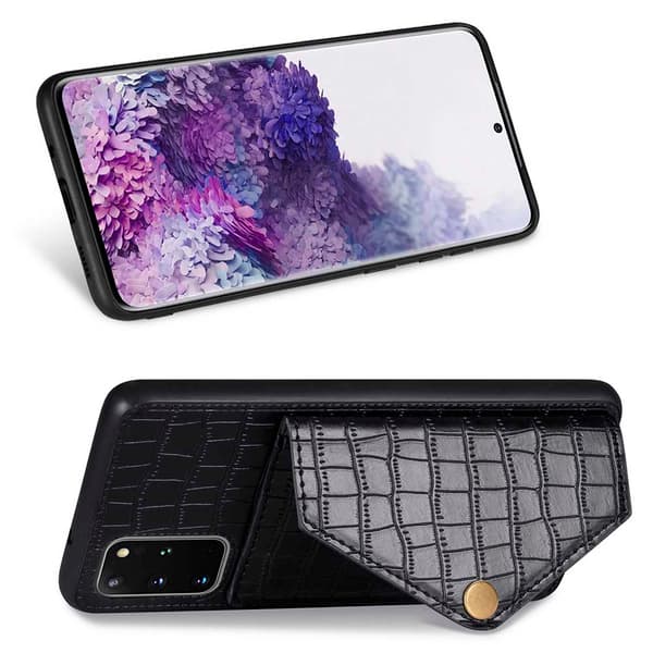 Samsung Galaxy S20 Plus - Praktiskt Stilrent Skal med Kortfack