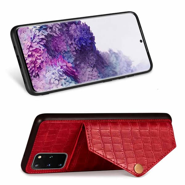 Samsung Galaxy S20 Plus - Praktiskt Stilrent Skal med Kortfack