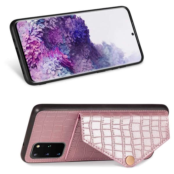 Samsung Galaxy S20 Plus - Praktiskt Stilrent Skal med Kortfack
