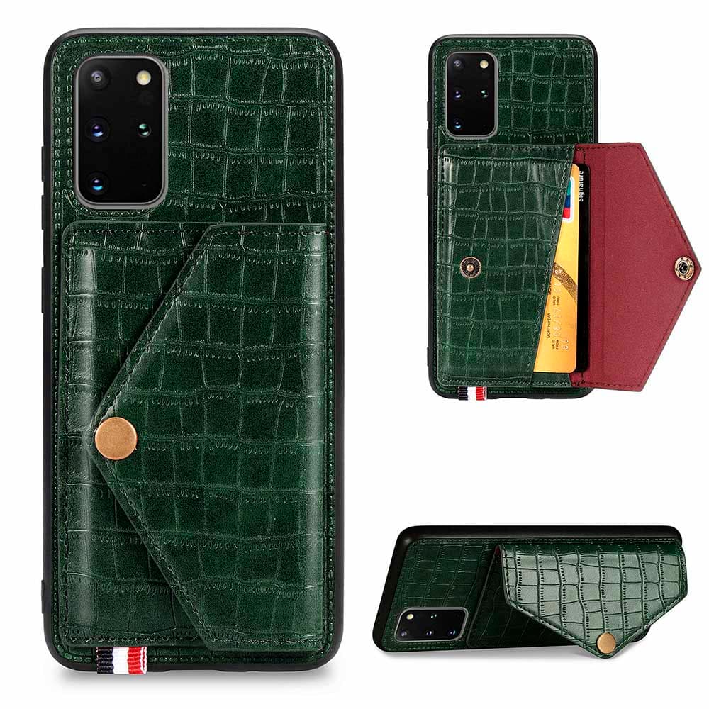 Elegant Skal med Kortfack - Samsung Galaxy S20 Plus