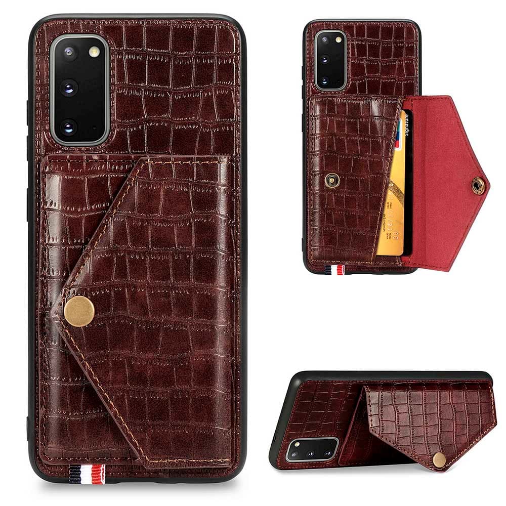 Genomtänkt Skal med Korthållare - Samsung Galaxy S20