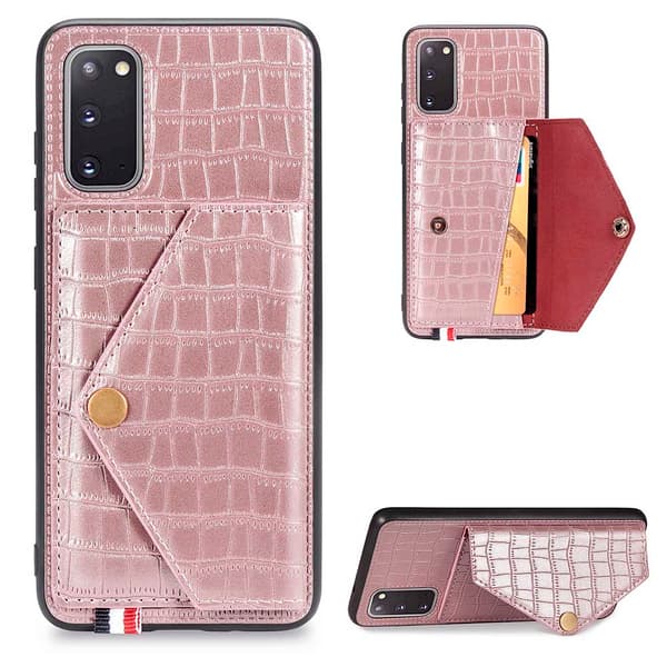 Genomtänkt Skal med Korthållare - Samsung Galaxy S20