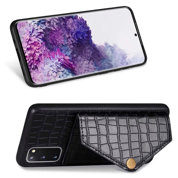 Genomtänkt Skal med Korthållare - Samsung Galaxy S20