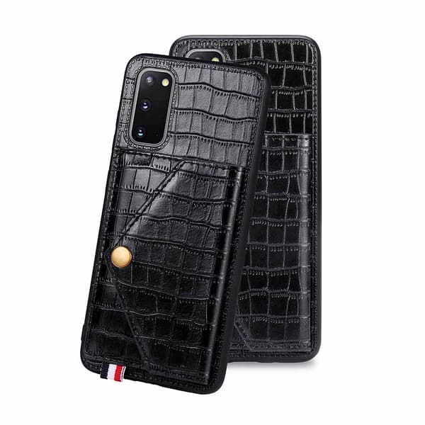 Genomtänkt Skal med Korthållare - Samsung Galaxy S20