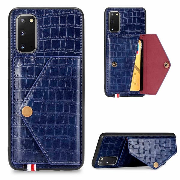 Genomtänkt Skal med Korthållare - Samsung Galaxy S20