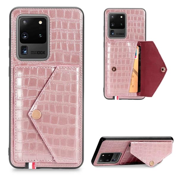 Samsung Galaxy S20 Ultra - Genomtänkt Skal med Kortfack
