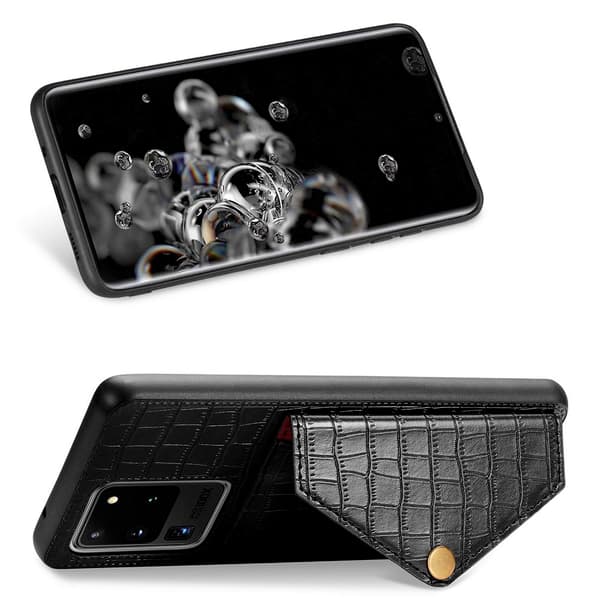 Samsung Galaxy S20 Ultra - Genomtänkt Skal med Kortfack