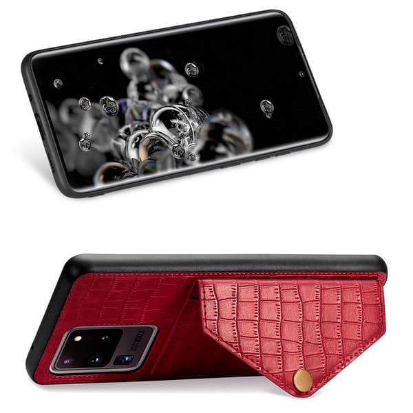 Samsung Galaxy S20 Ultra - Genomtänkt Skal med Kortfack