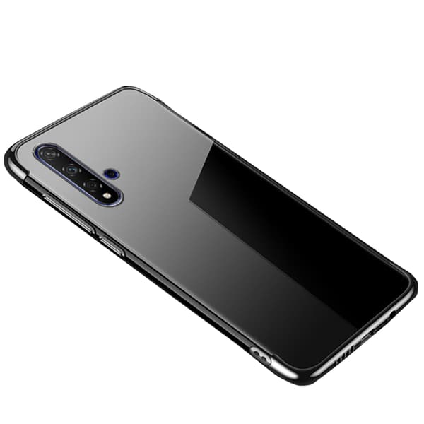 Effektfullt Silikonskal - Huawei Nova 5T Svart Svart
