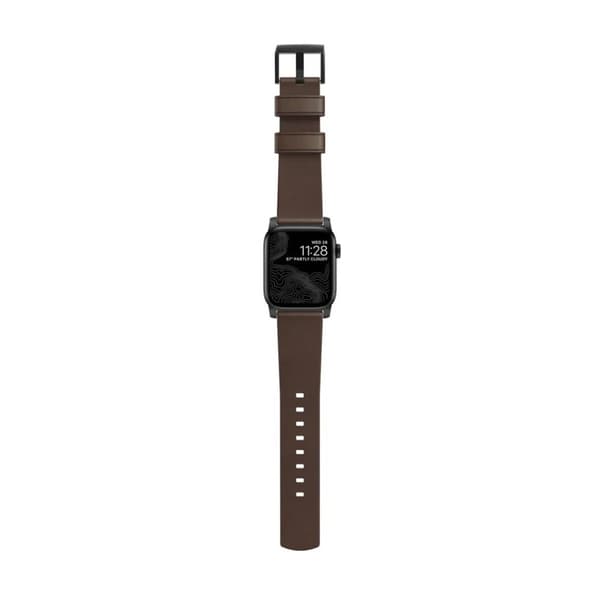 NOMAD Apple Watch 40/38mm Armbånd Modern Band Sort/Rustic Brown