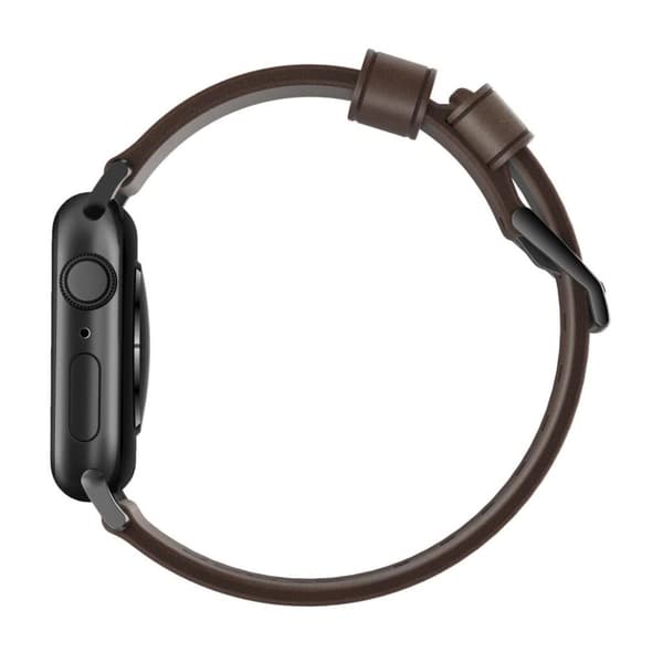 NOMAD Apple Watch 40/38mm Armbånd Modern Band Sort/Rustic Brown