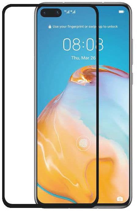 GEAR Härdat Glas 3D Full Cover Black Huawei P40