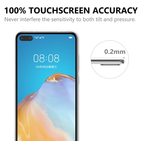 Full-Fit Härdat Glas Skärmskydd till Huawei P40 Pro