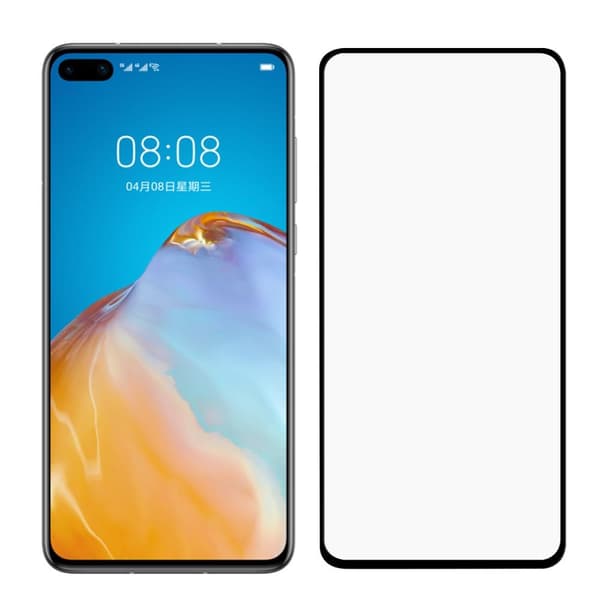 Full-Fit Härdat Glas Skärmskydd till Huawei P40 Pro
