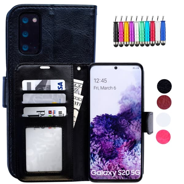Protect your S20 with Leather Case Black