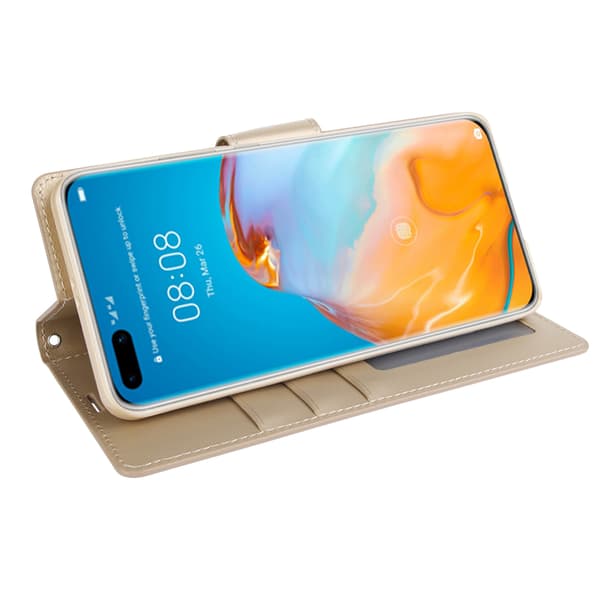 Huawei P40 Pro - Exklusivt Smidigt Plånboksfodral (HANMAN)