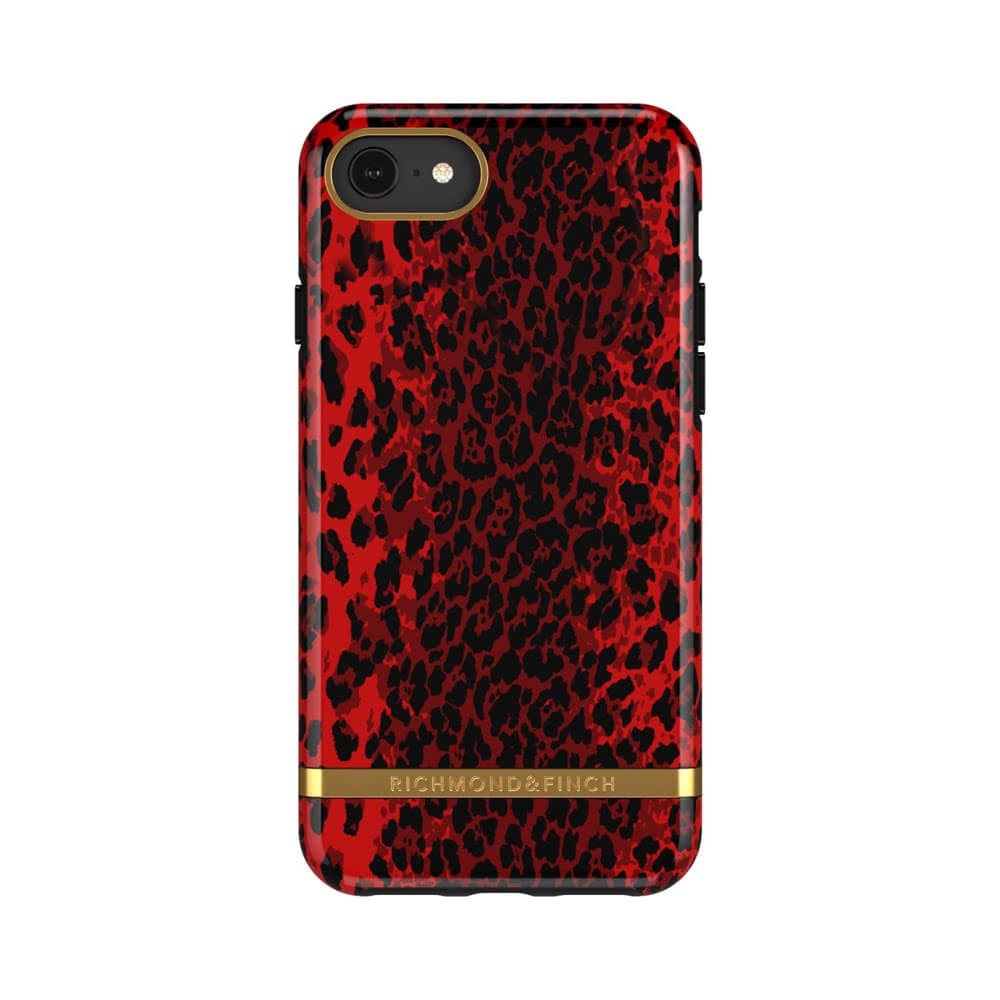 iPhone 6/6S/7/8/SE 2020 Skal Red Leopard