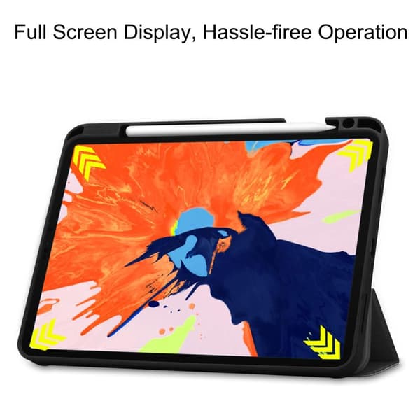 iPad Pro 12.9" 2020/2018 Slim fit tri-fold fodral - Svart