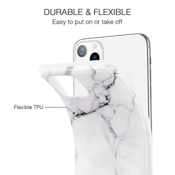 ESR Slim Soft Skal iPhone 11 Pro Max Marmor Vit