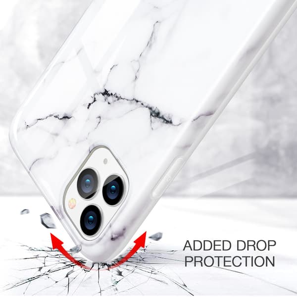 ESR Slim Soft Skal iPhone 11 Pro Max Marmor Vit