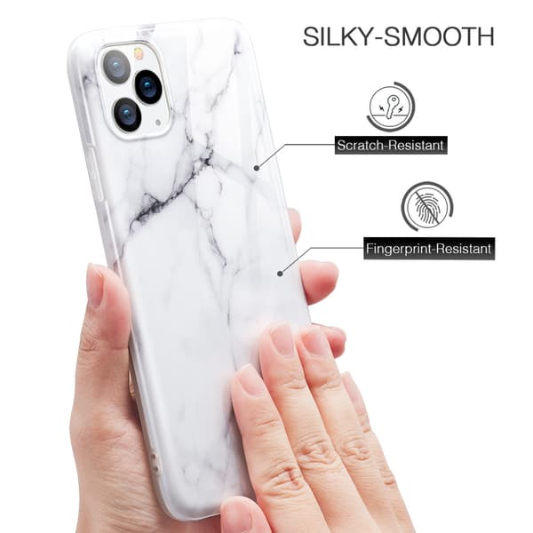 ESR Slim Soft Skal iPhone 11 Pro Max Marmor Vit