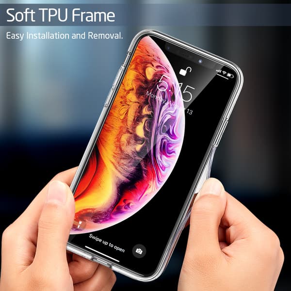 ESR Mimic Glas iPhone X/XS Guld & Svart