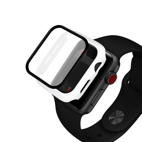 HAT PRINCE Glasskydd Skal Apple Watch 40mm Vit
