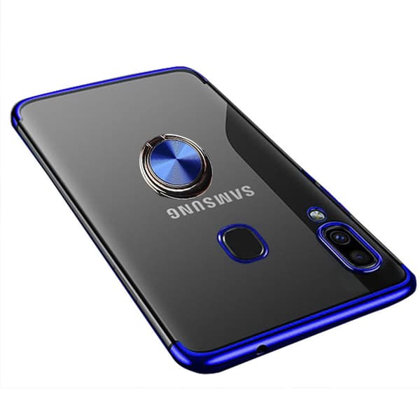 Samsung Galaxy A40 - FLOVEME Silikonskal med Ringh�llare