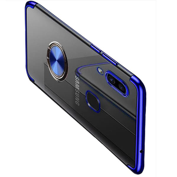 Samsung Galaxy A40 - FLOVEME Silikonskal med Ringh�llare