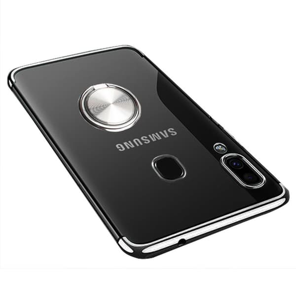 Samsung Galaxy A40 - FLOVEME Silikonskal med Ringh�llare
