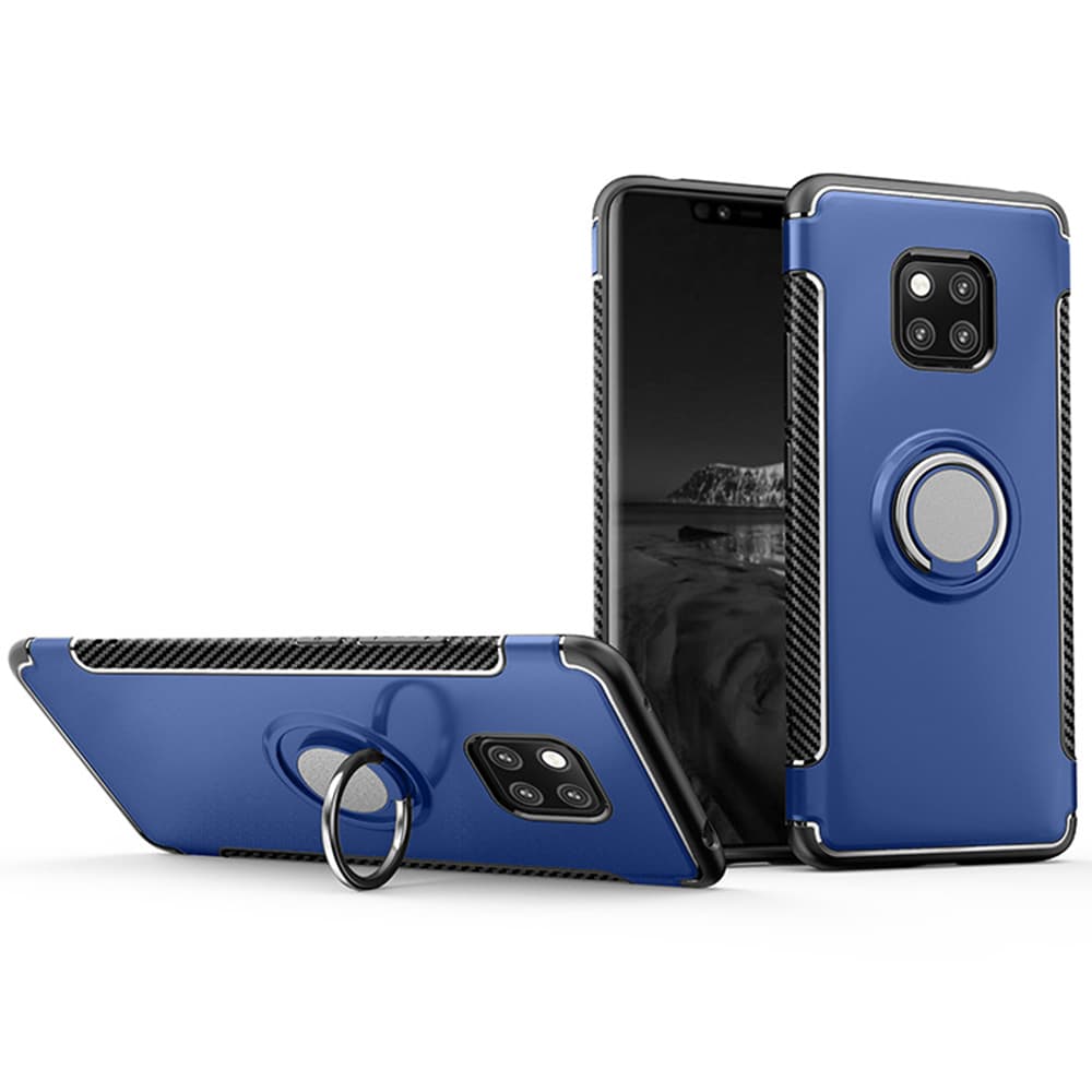 Elegant HYBRID-Skal med Ringhållare Till Mate 20 Pro