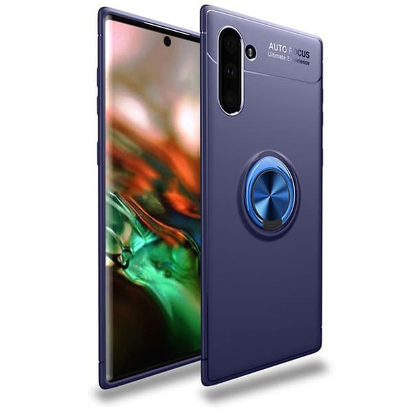 Stötdämpande Skal Ringhållare - Samsung Galaxy Note10 Blå/Blå Blå/Blå