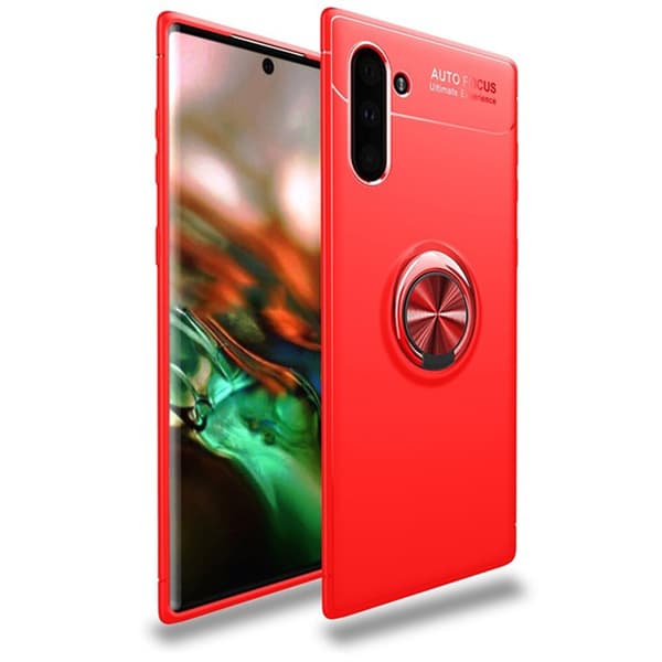 Samsung Galaxy Note10 - Robust Skal med Ringhållare Röd/Röd Röd/Röd